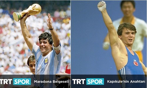 NAİM SÜLEYMANOĞLU İLE MARADONA'NIN BELGESELLERİ 'TRT SPOR'DA