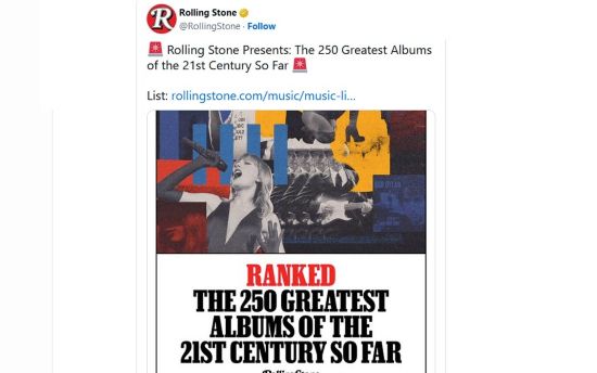 ROLLING STONE'A GÖRE 21. YÜZYILIN EN İYİ ALBÜMLERİ